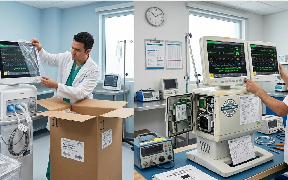 Equipo médico nuevo y reacondicionado