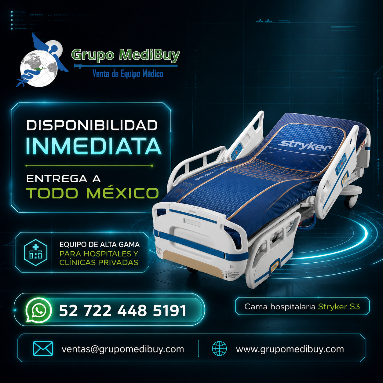 Catálogo de equipo médico de marcas líderes